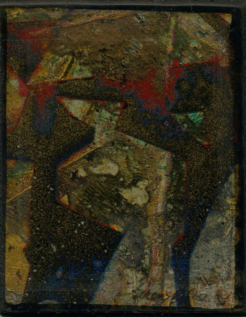 Acrylic and Lacquer on Wood Panel, 2.375in x 3.125in - 2004 
